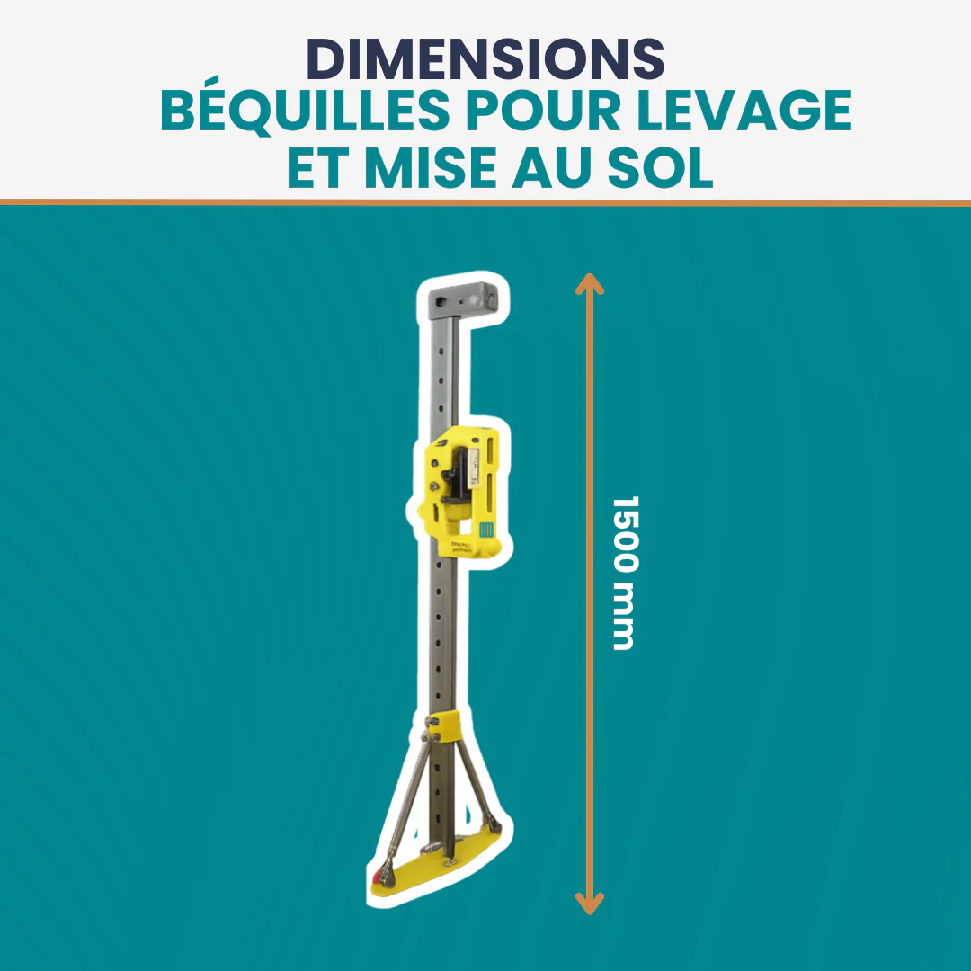 Lot de 4 béquilles pour levage et mise au sol Neuf – Image 6
